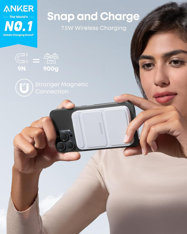 Anker Batería magnética 622 (MagGo), cargador portátil inalámbrico...
