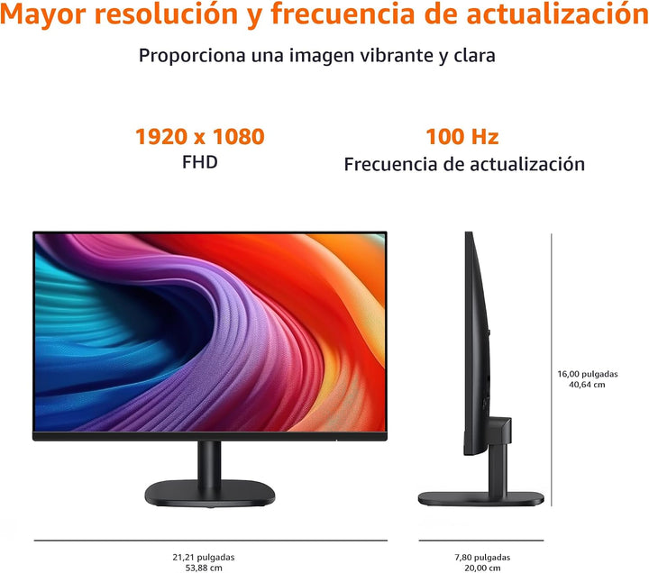 Amazon Basics Monitor de 24 Pulgadas (23.8 Pulgadas visibles), FHD...