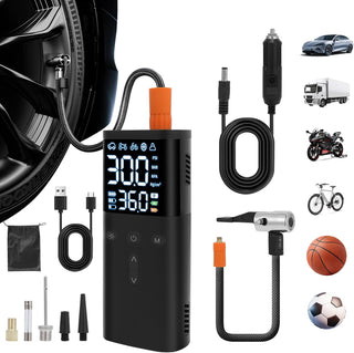 Inflador de neumáticos inalámbrico de 10000 mAh, compresor de aire...