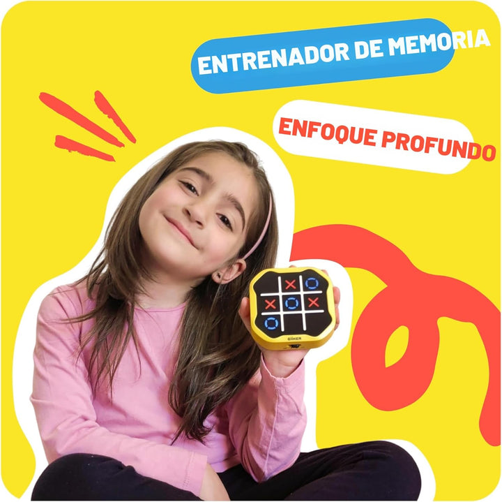 GiiKER Juego Tic Tac Toe Bolt, Juegos de Mano Originales 3 en 1, Ju...