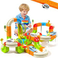 Juego de tren eléctrico de 242 piezas para niños, juguete de construcción