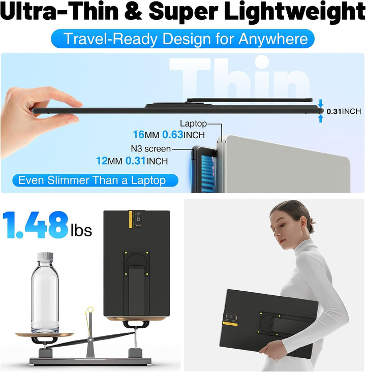 CIDETTY Extensor de pantalla para portátil de 16 pulgadas, monitor...