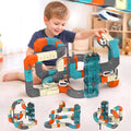 Juego de tren eléctrico de 106 piezas para niños con elevador automático e