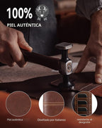 Billetera para hombre con bloqueo Rfid de cuero para hombres