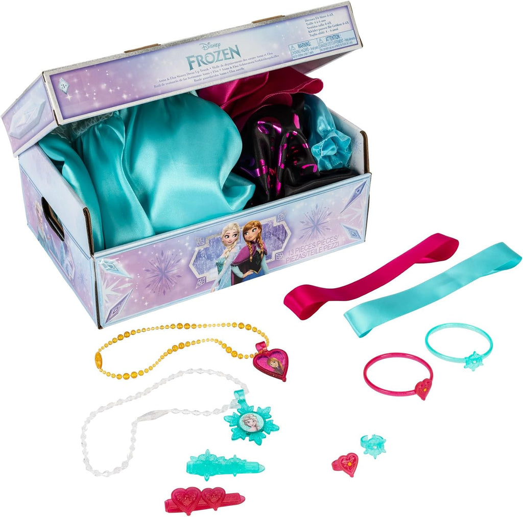 Disney Frozen Elsa & Anna Sisters Dress Up Trunk Nuevo 2025 [Exclusivo de Amazon]