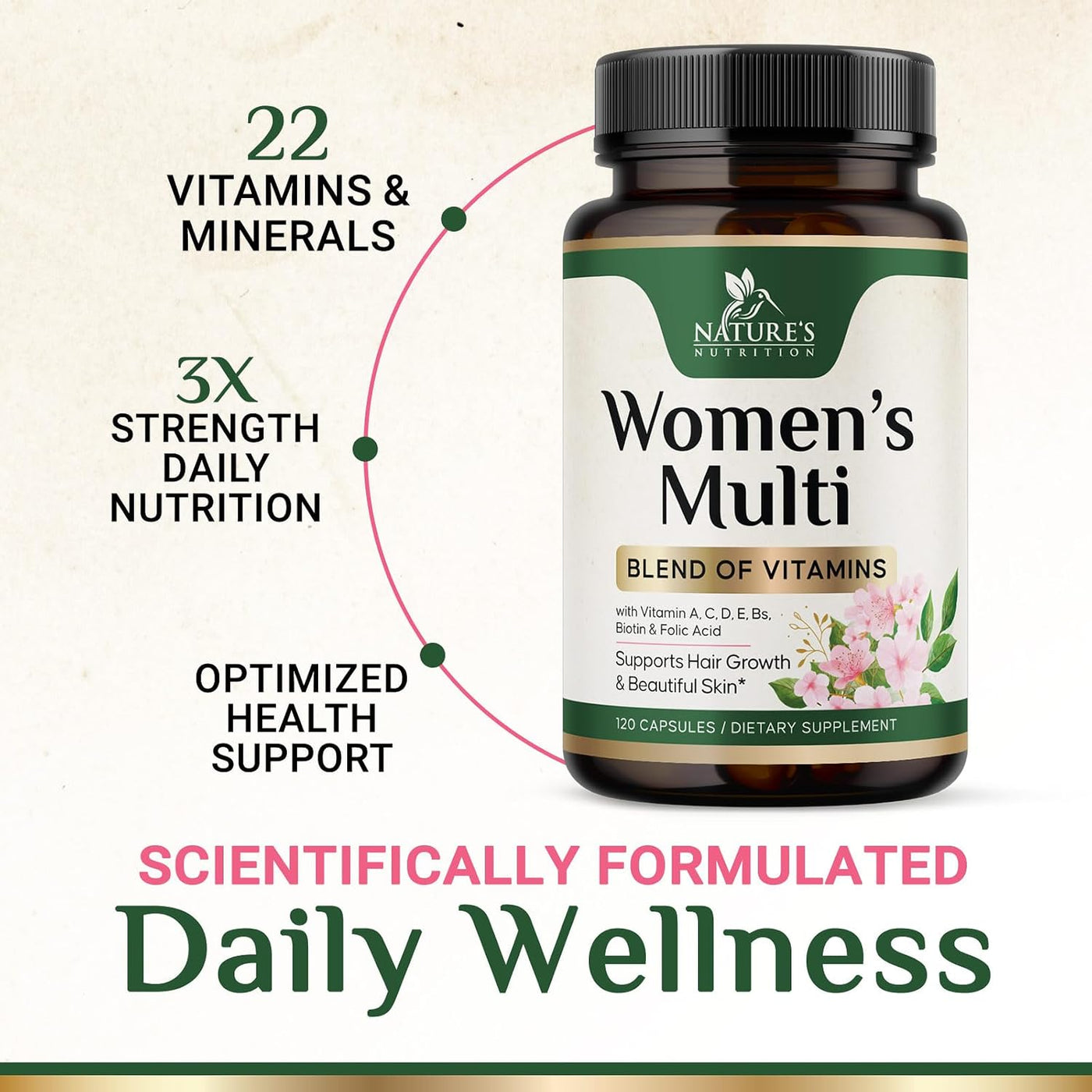 Multivitamínico para mujer \u2013 Completo multivitamínico con vita...