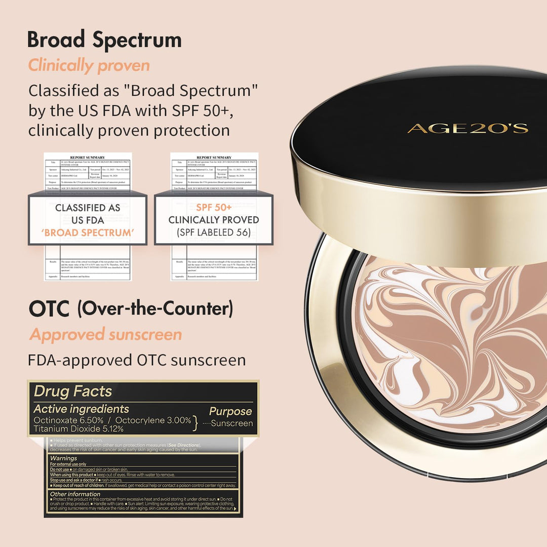 AGE20'S Signature Essence Pact SPF 50+ | Paquete de 2 | 21N VAI...