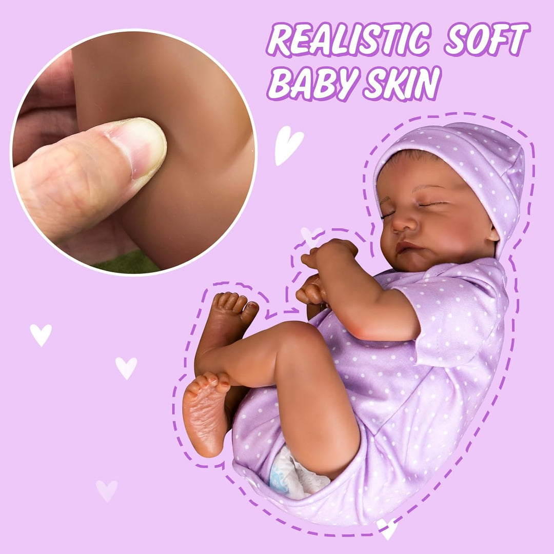 Aori Reborn Baby Dolls Black Girl - Muñecas de bebé realistas de 18...