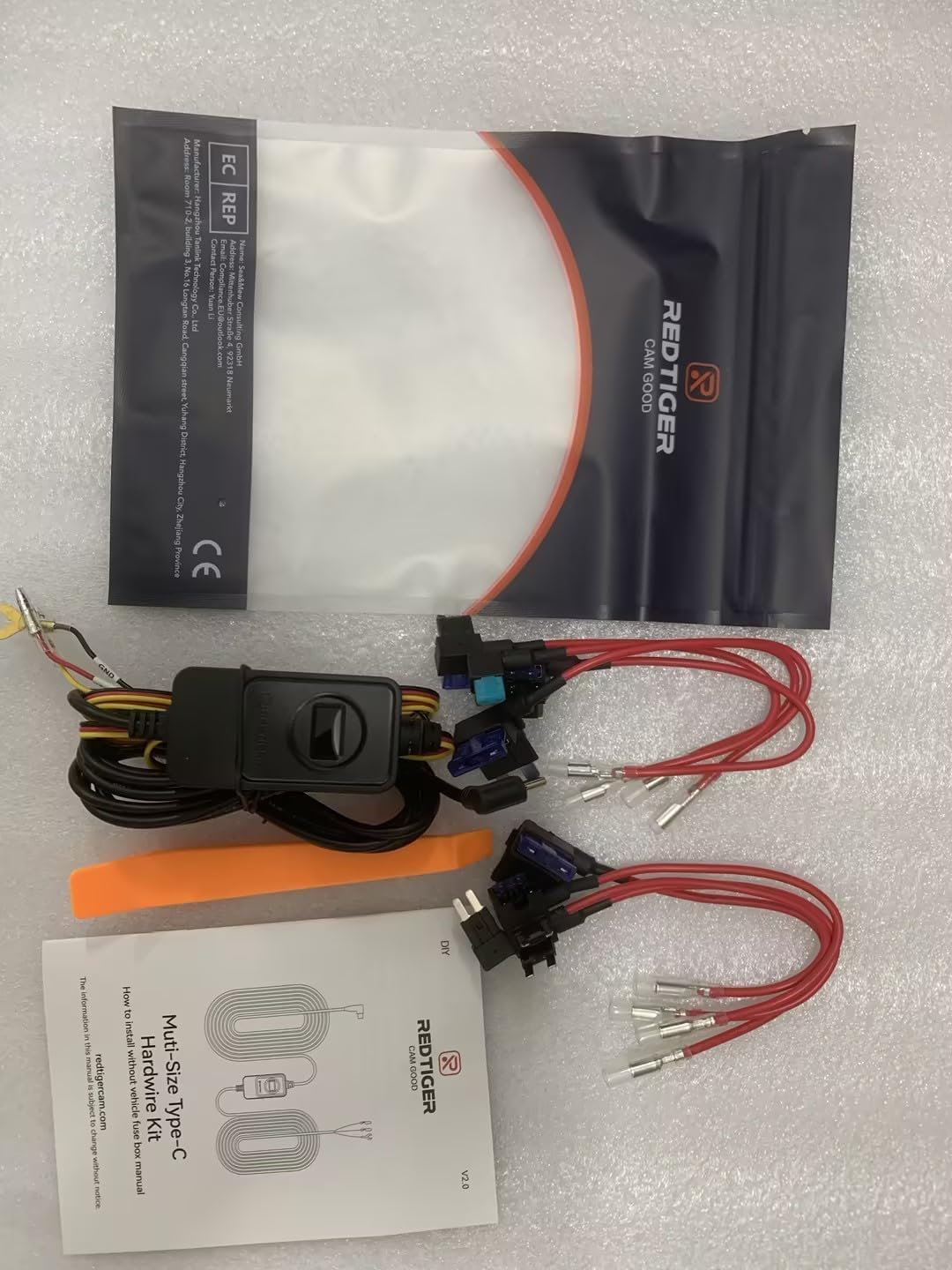 REDTIGER F7N - Kit de cableado para cámara de salpicadero