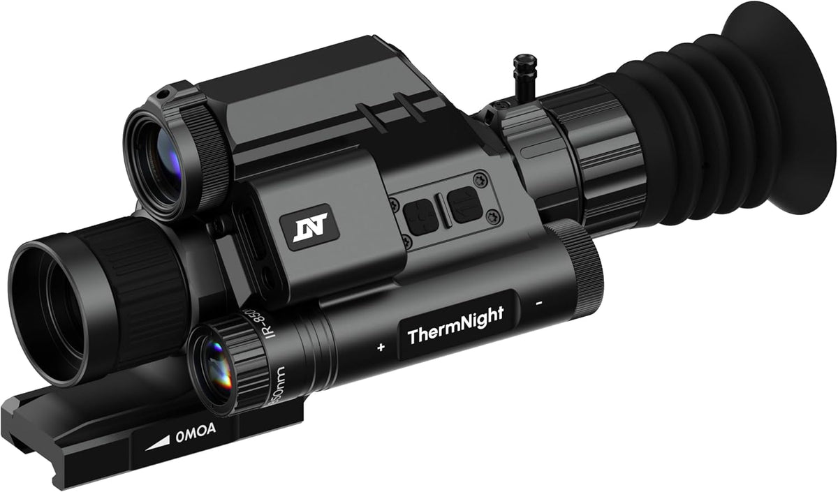 DNT Optics TNC335R ThermNight Alcance térmico y de visión nocturna multiespectral con telémetro láser y calculadora balística