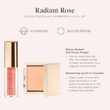 Jouer Radiant Rose Face + Juego de labios, polvo fijador translúcid...
