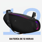 Skullcandy Barrel 2 Bocina Boombox Bluetooth con Luces LED, 12H Batería