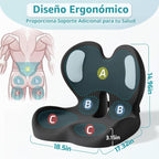 Cojín ergonómico de asiento y almohada de apoyo lumbar para oficina