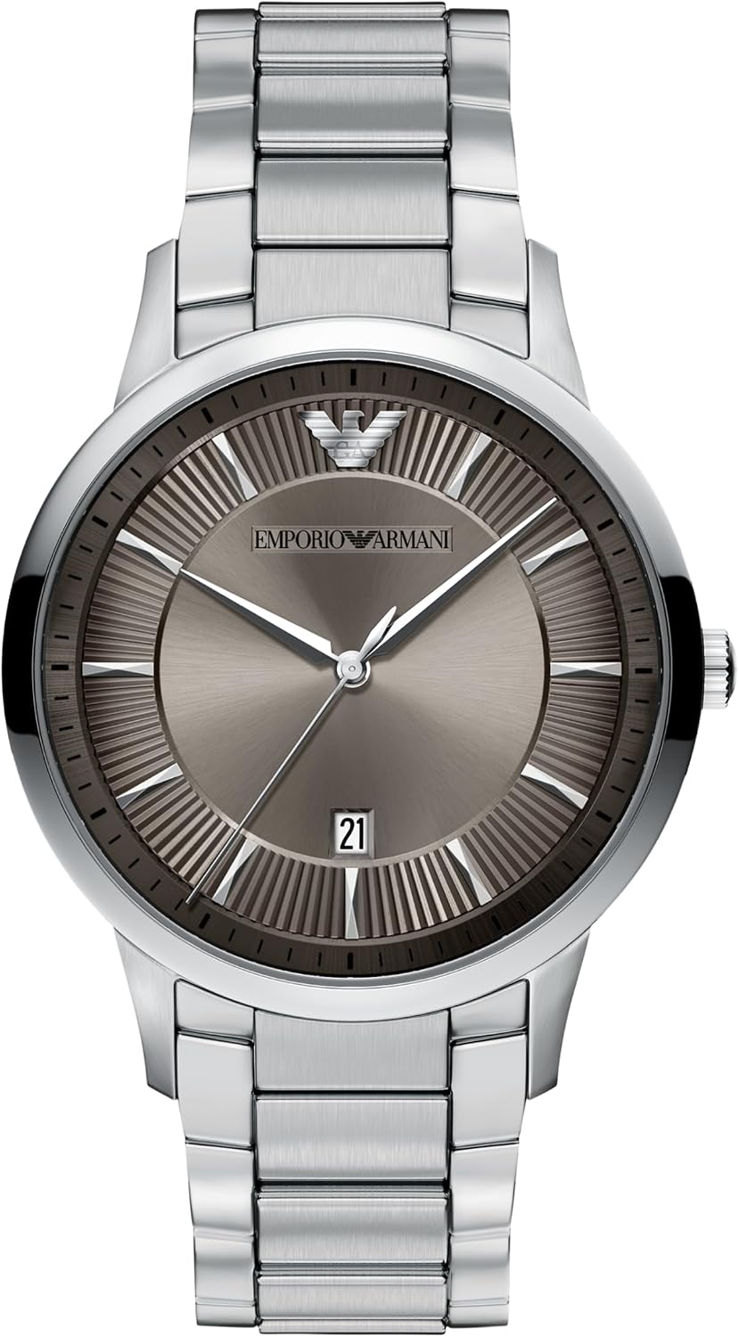 Reloj para hombre Emporio Armani Archetipo de tres agujas con fecha en acero inoxidable (Modelo: AR11825)