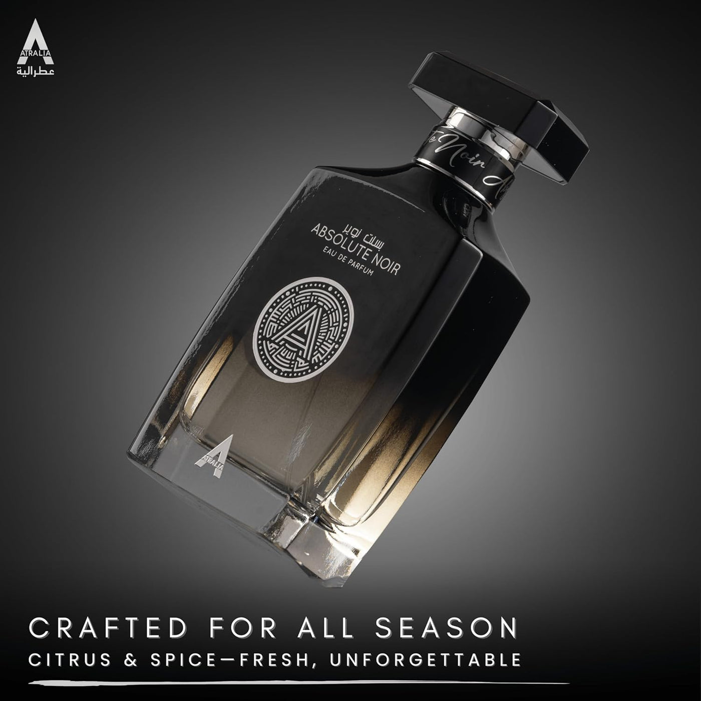 Atralia Absolute Noir Eau De Parfum para Hombre 100 ml 3.4 oz - Fra...