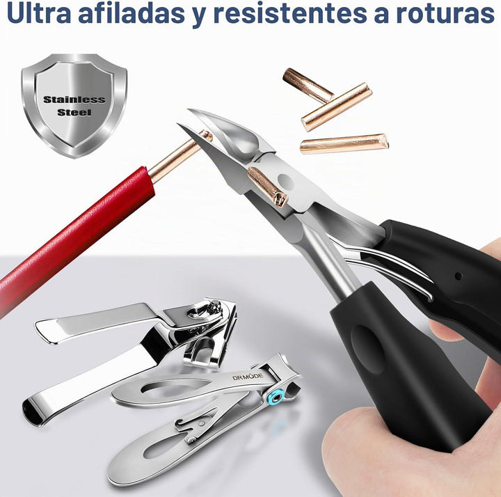 Cortaúñas gruesas para adultos mayores, cortaúñas de dedos grandes...
