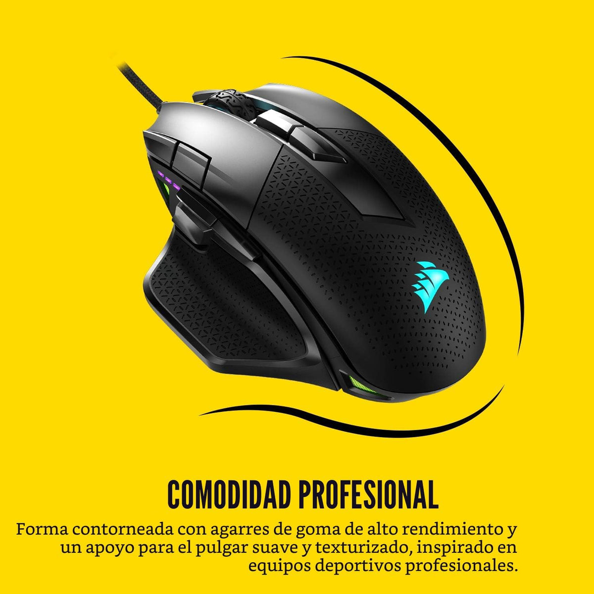 Corsair NIGHTSWORD RGB Gaming Mouse para FPS, MOBA - 18,000 DPI - 1...