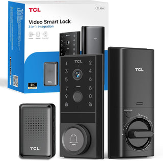 TCL Cerradura de puerta inteligente de video D1 Max, cámara 2K 3 en...
