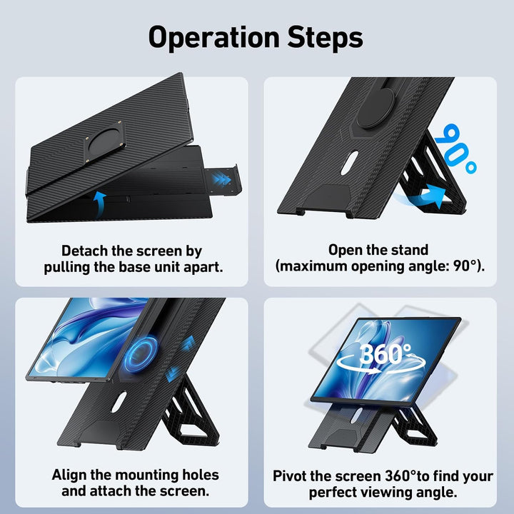 Wixzet Extensor de pantalla para computadora portátil de 16 '', sop...
