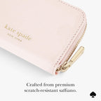 kate spade new york Devin Zip - Tarjetero magnético, color rosa tiza