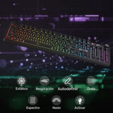 Redragon Teclado inalámbrico K526 PRO RGB para juegos, 104 teclas d...