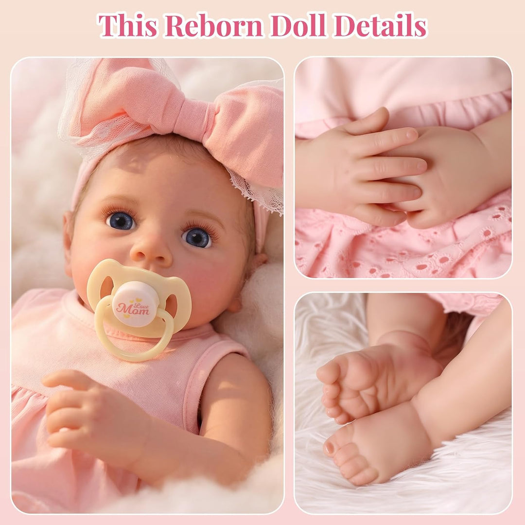 BABESIDE Muñecas de bebé Reborn \u2013 Muñeca realista de cuerpo su...