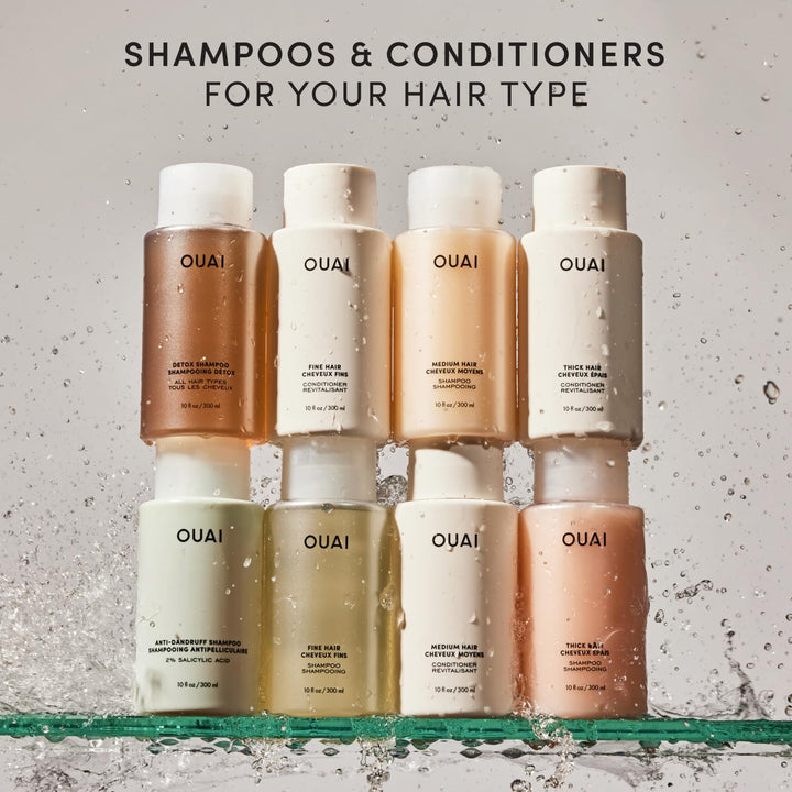 OUAI Champú Espeso de Recarga - Champú Hidratante con Queratina, Ra...