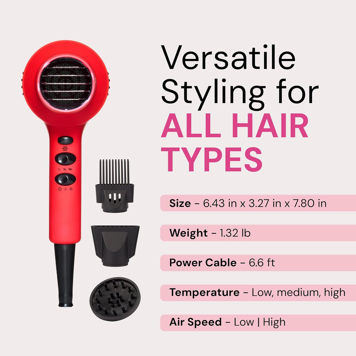 L'ANGE HAIR Secador de pelo iónico PowerStyle Turbo | 1875W de...