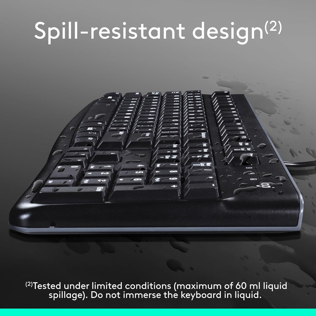 Logitech MK120 Combo de teclado y ratón con cable para