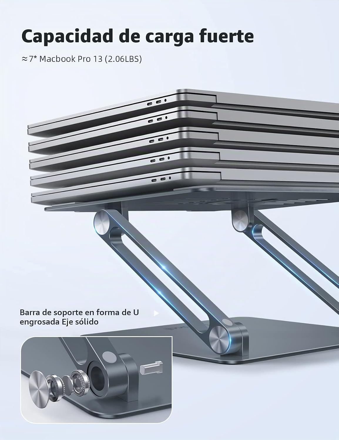 Lamicall Soporte ajustable para computadora portátil para MacBook A...
