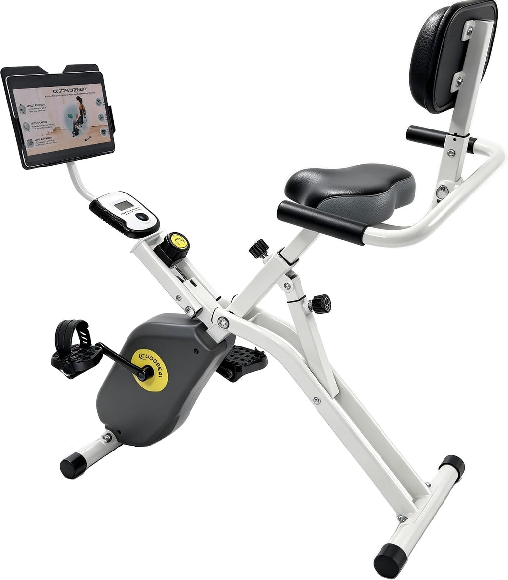 Bicicleta estática estática plegable magnética reclinada