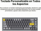 Keychron Q2 Teclado mecánico personalizado con cable, macro programable QMK/VIA, aluminio completo, interruptor rojo Gateron G Pro intercambiable en caliente, 65% de diseño de junta doble compatible