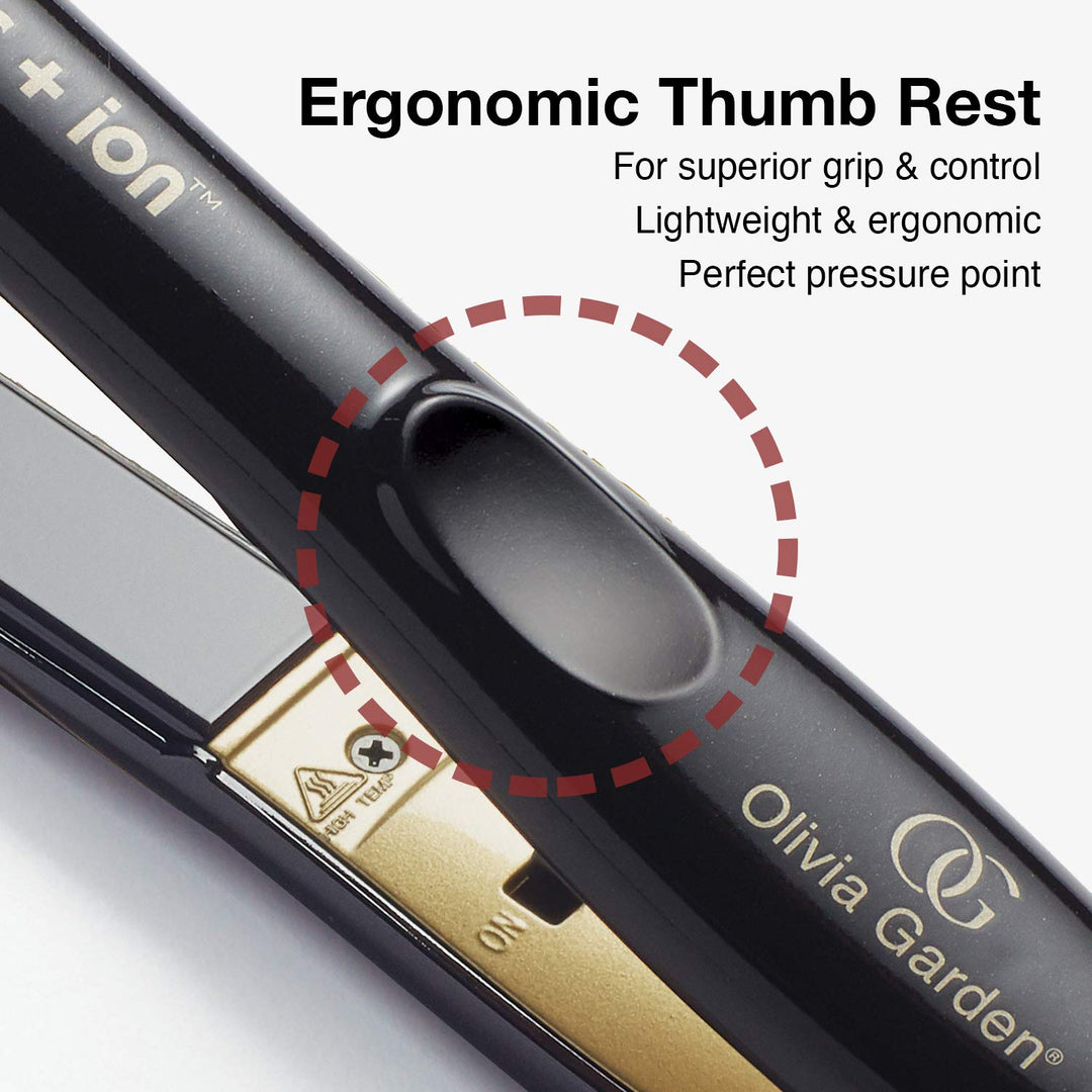 Olivia Garden Ceramic + Ion Pro Flat Iron - Dual Voltage, 11 Temps,...