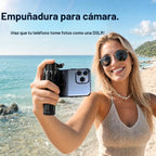 Mini palo magnético 6 en 1 para selfie de 20.5 pulgadas para iPhone con luz LED. Se puede convertir en mini trípode/agarre de cámara de teléfono/estabilizador de mano/soporte para teléfono