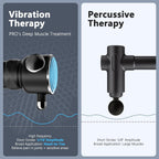 Masajeador de terapia Pro R1 - Masajeador de vibración de tejido profundo de mano para aliviar el dolor de cuerpo completo y limitación fascial, trata áreas sensibles, herramienta de masaje de