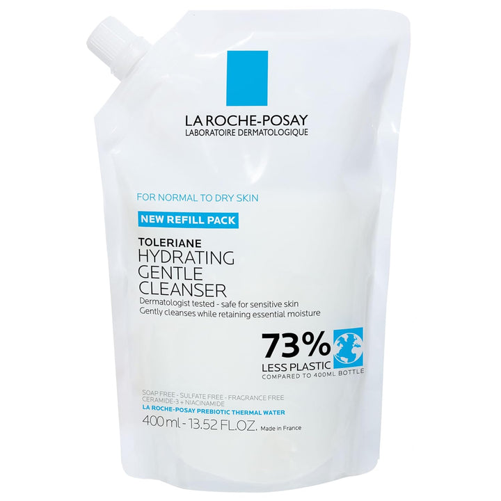 La Roche-Posay Toleriane - Limpiador facial suave e hidratante, lim...