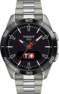 Tissot T-Touch Connect Sport, reloj solar de cuarzo suizo, 1.693 in, esfera negra, reloj unisex