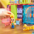MAGNA-TILES Pet Playhouse - Juego de construcción magnética de 50 piezas, la marca original de construcción magnética