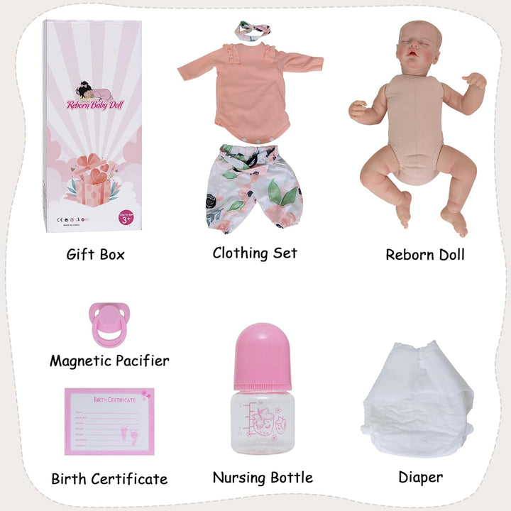 Muñecas realistas de bebé recién nacido, muñecas realistas de 18 pu...
