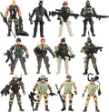 Figuras de acción de combate de las fuerzas especiales SWAT con armas militares y accesorios (12 unidades, 4 pulgadas)