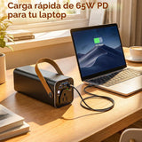 Paopaoyu Banco de energía portátil para portátil con salida de CA d...