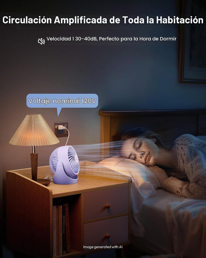 Gaiatop - Ventilador de escritorio, ventiladores eléctricos portáti...
