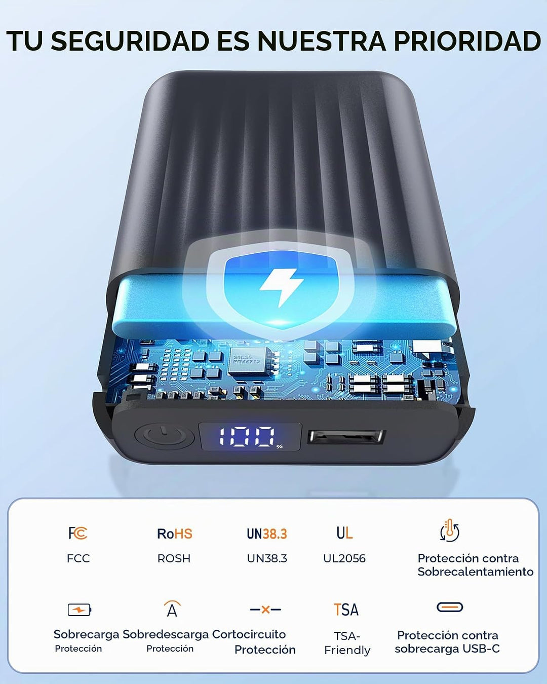 HIMONI Batería de chaqueta térmica de 12V\/5V 2A\/3A 18400mAh para...
