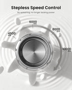 Maestri House LunaFro - Espumador de leche de grado barista, espumador de mano recargable con control de velocidad continuo, almohadilla de puntos de silicona con IPX6 impermeable, microespuma de