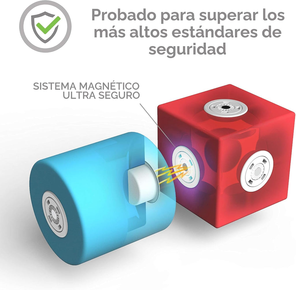Blockaroo Juego de bloques de construcción de espuma magnética de 100