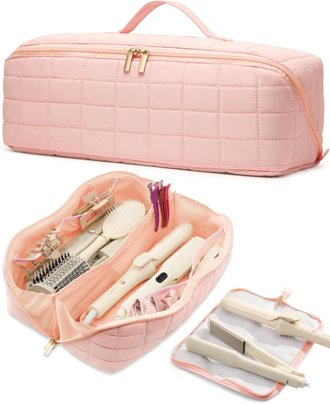 Noldena Hot Tools - Estuche de viaje con bolsa resistente al calor,...