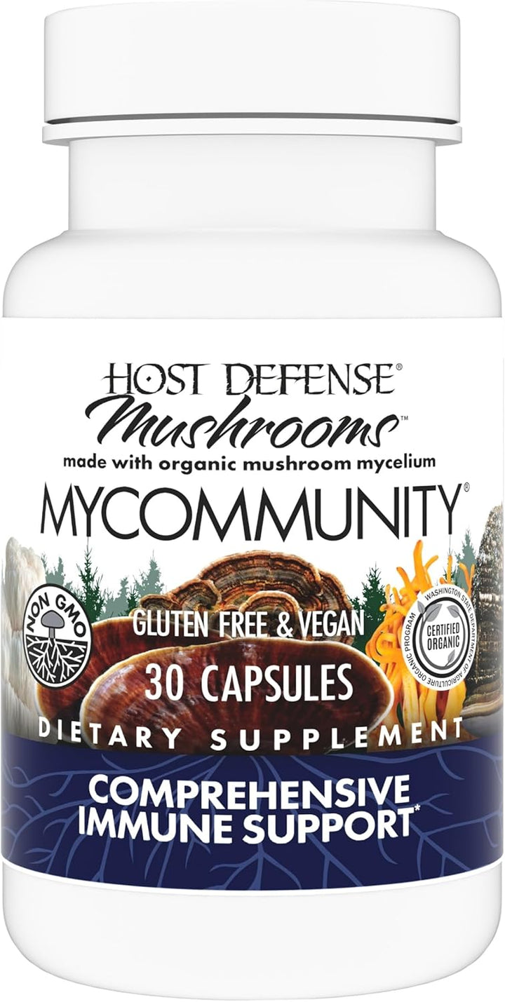 Host Defense MyCommunity Cápsulas - Suplemento de Hongos Mezcla de...