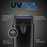 BaBylissPRO UVFOIL Afeitadoras de metal de doble lámina con desinfe...