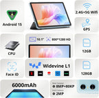 Tableta Android, tableta Android 15 de 10.1 pulgadas, octa-core