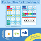Phonics - Azulejos magnéticos de letras, juegos de fonética para ABC